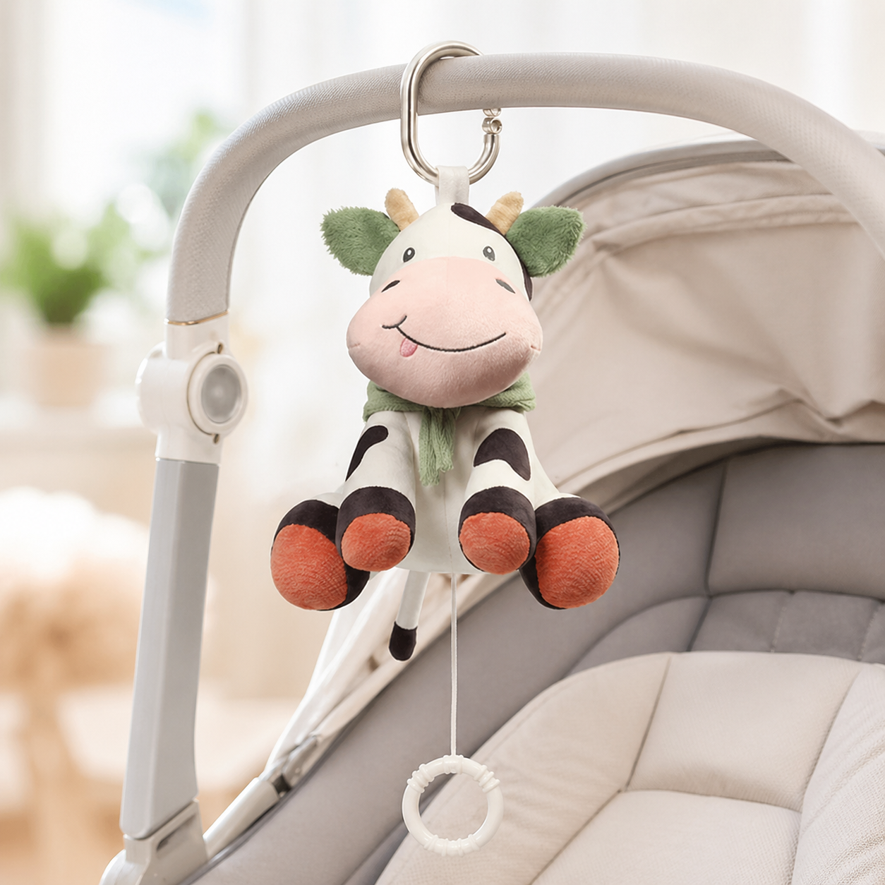 BabyOno Bingo tehén zenélő plüss babajáték