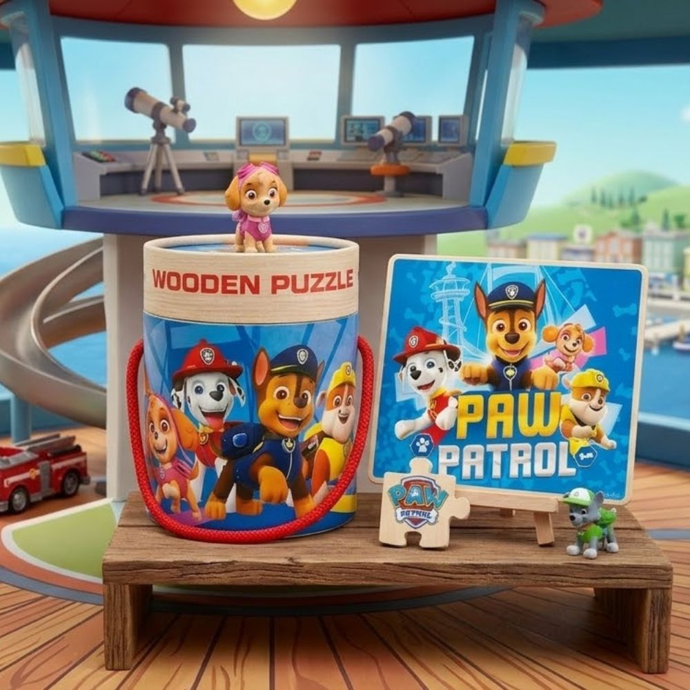 Mancs Őrjárat: 30 Darabos Prémium Fa Kirakós (24x20 cm)