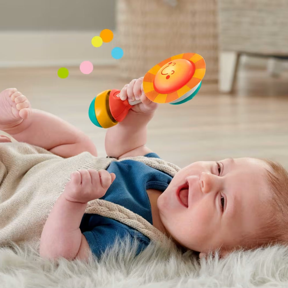 Fisher-Price: Rázd meg és ragyogj! – Szenzoros Napocska csörgő