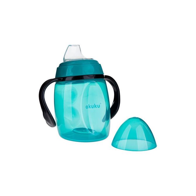 Akuku A0366 Kiömlésmentes pohár 280 ml szilikon kiöntővel és dupla fogantyúval (extra kiöntővel)