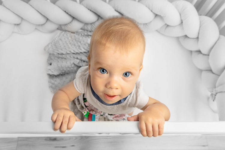 Sensillo Fonott Kiságyvédők 210 cm – Rózsaszín Virágok