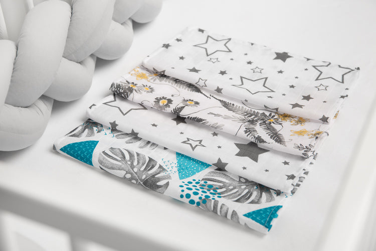 Sensillo Spit Up pelenka 4 darabos csomagolás – kék