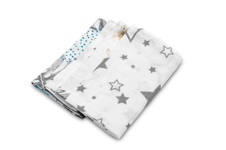 Sensillo Spit Up pelenka 4 darabos csomagolás – kék