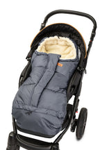 Sensillo Kombinált 3 az 1-ben hálózsák – grafitszürke/gyapjú