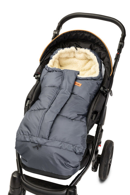 Sensillo Kombinált 3 az 1-ben hálózsák – grafitszürke/gyapjú