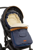 Sensillo Babakocsiba való hálózsák – sötétkék gyapjú (95x40)