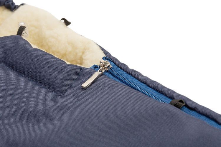 Sensillo Babakocsiba való hálózsák – sötétkék gyapjú (95x40)