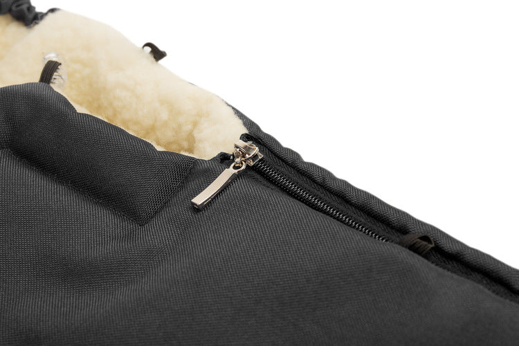 Sensillo Babakocsiba való hálózsák – fekete gyapjú (95x40)