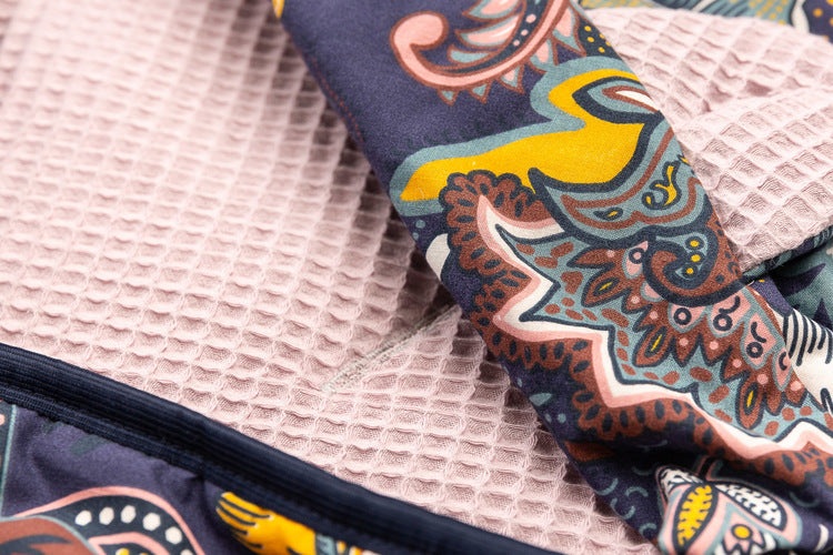 Sensillo Gofris mózeskosár pólya – Bohém poros rózsaszín