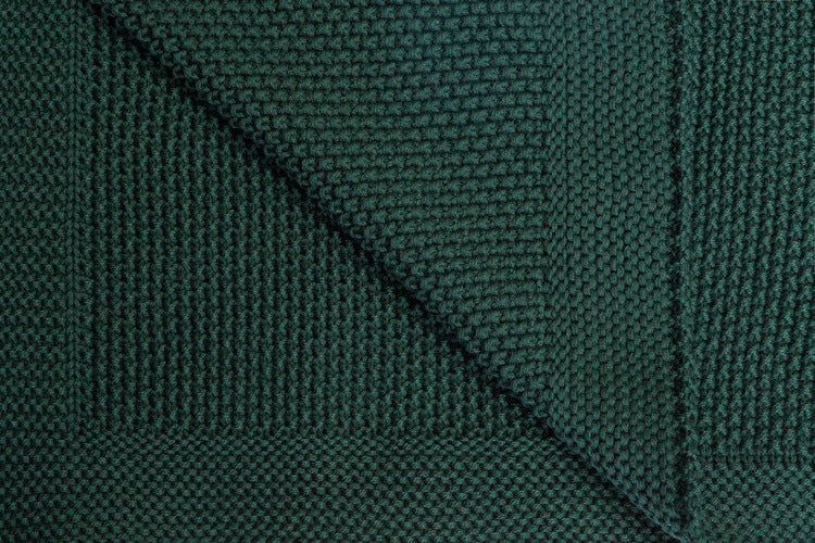 Sensillo Kötött takaró – sötétzöld