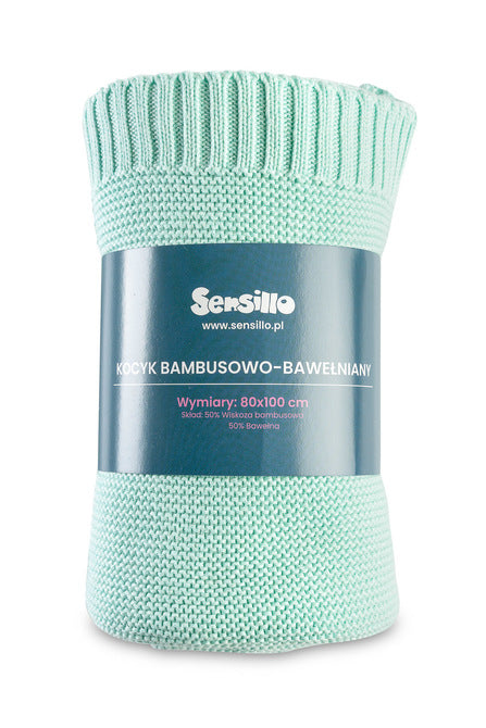 Sensillo Bambusz és pamut takaró – menta