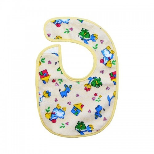 Akuku A1300 Kisméretű Előke Tépőzáras Záródással, Vízálló Réteggel (19 X 14 Cm)