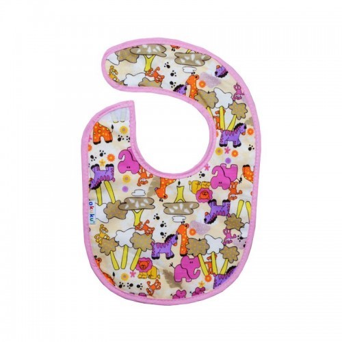 Akuku A1300 Kisméretű Előke Tépőzáras Záródással, Vízálló Réteggel (19 X 14 Cm)