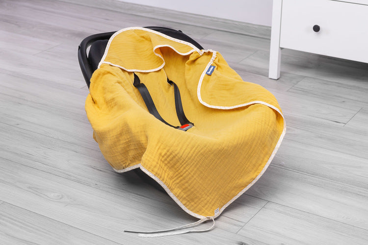 Sensillo Gyerekülés Muszlin Pólya Nyárra – Mustár