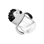 Akuku A0034 Tritan / Kiömlésmentes pohár 250 ml Súlyozott szívószállal és dupla fogantyúval, szürke