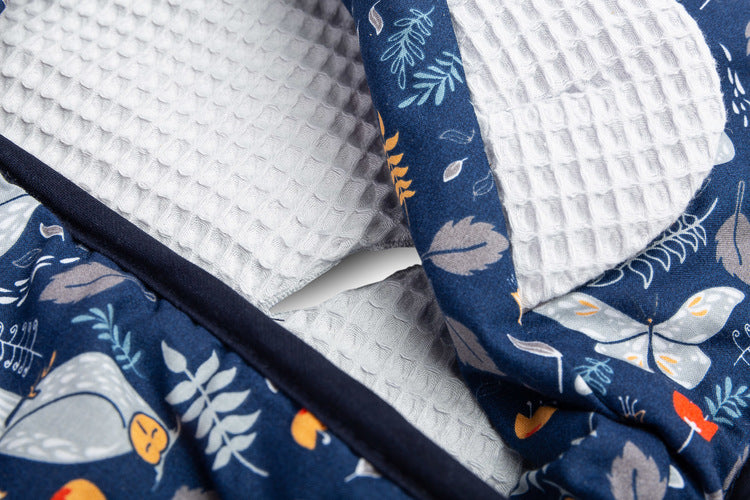 Sensillo Gofris mózeskosár pólya - Animal Land szürke