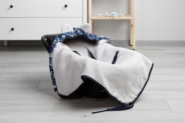 Sensillo Gofris mózeskosár pólya - Animal Land szürke