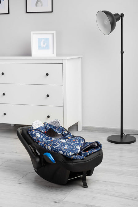 Sensillo Gofris mózeskosár pólya - Animal Land szürke