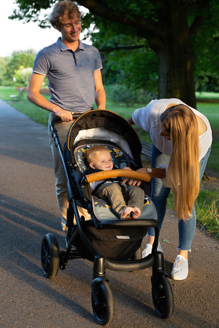 Sensillo Waffle babakocsi bélés - Indie grafitszürke