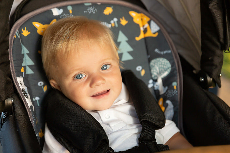 Sensillo Waffle babakocsi bélés - Indie grafitszürke