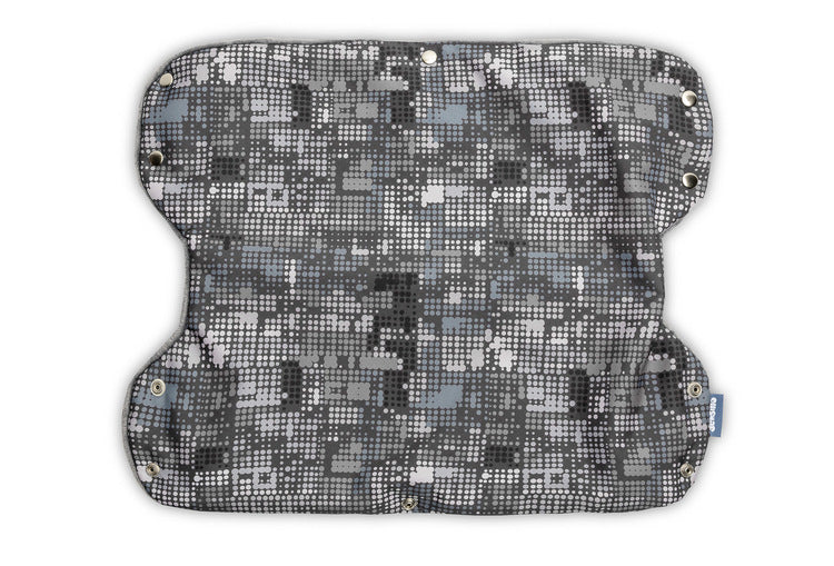 Sensillo Babakocsi-védőfólia – Grafitszürke pöttyök