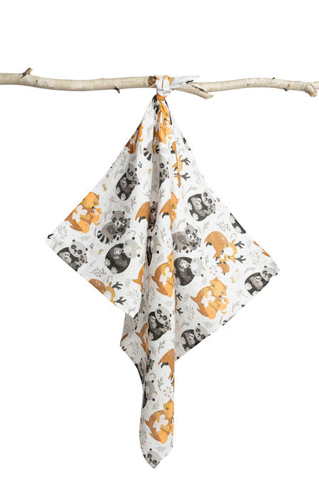 Sensillo Muszlin pelenkák mosómedvék 70 x 80