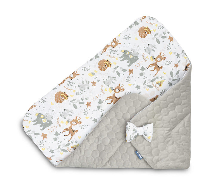 Sensillo Swaddle Wrap Bársony Fehér Erdei Kaland 75x75