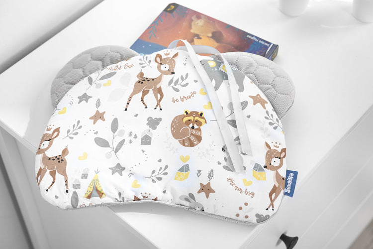 Sensillo Babakocsi párna bársony fehér erdő kaland