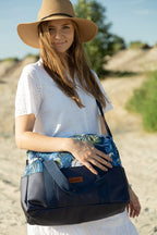 Sensillo Öko bőr babakocsitáska, fehér, erdei kaland