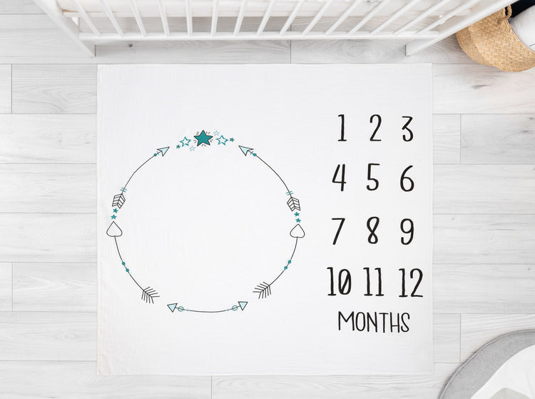 Sensillo Muszlin fotószőnyeg Boho fehér 120x120