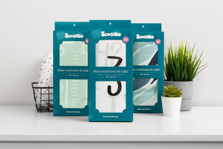 Sensillo Muszlin fotószőnyeg Boho fehér 120x120