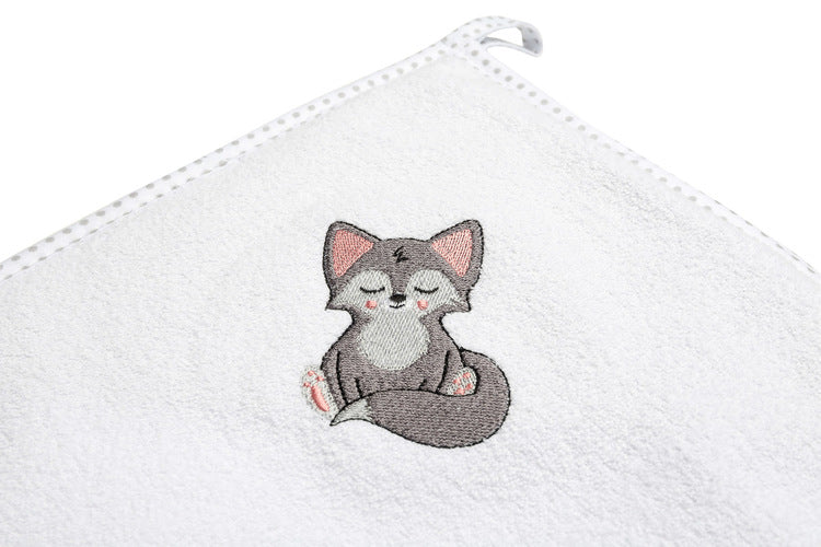 Sensillo Frottír fürdőhuzat 100x100 Fehér Farkas