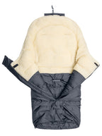 Sensillo Kombinált 3 az 1-ben hálózsák – grafitszürke/gyapjú