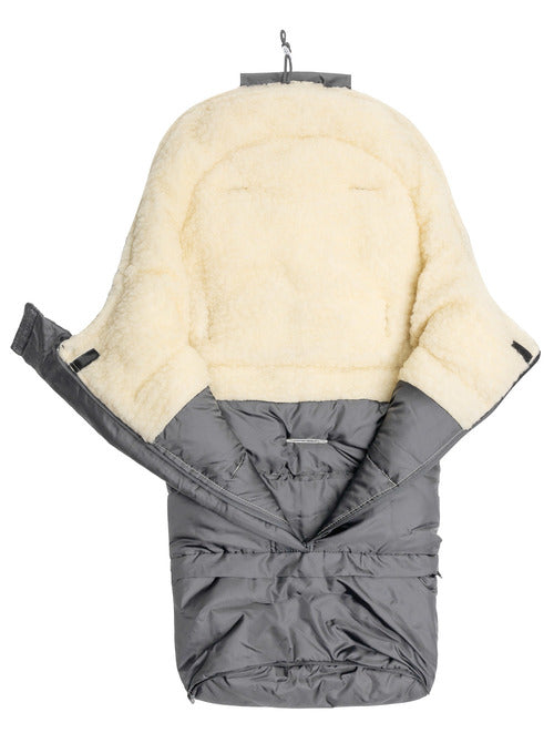 Sensillo Kombinált 3 az 1-ben hálózsák – szürke/gyapjú