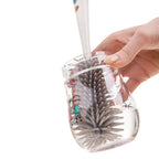 Akuku A0511 Cumisüvegek és cumik kefe tartóval