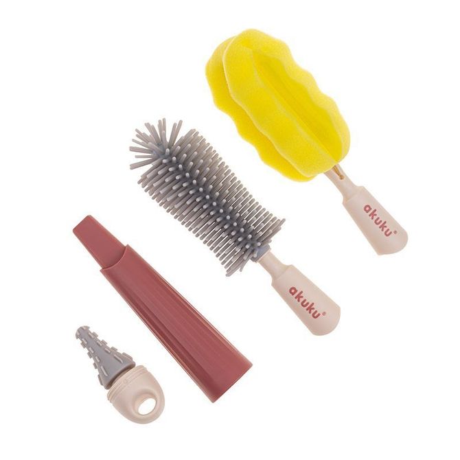 Akuku A0512 Cumisüvegek és cumik kefék készlet