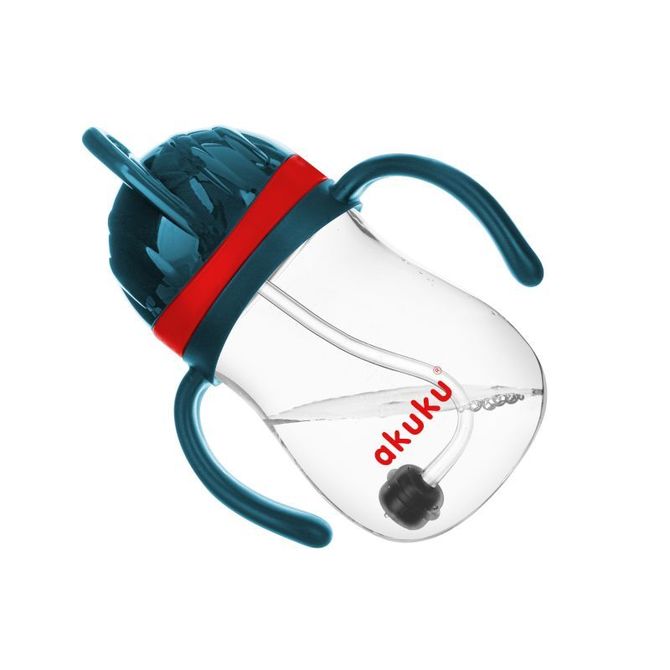 Akuku A0164 Súlyozópohár szalmakék/piros