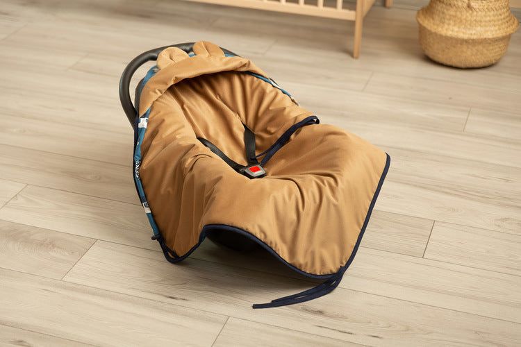 Sensillo Bársony Mózeskosár Pólya – Karamell Macik