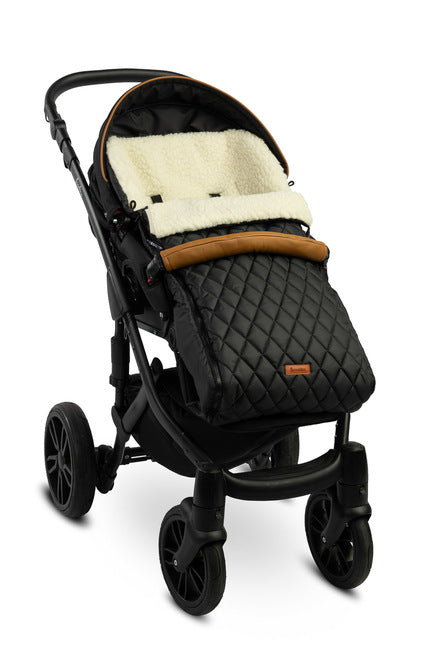 Sensillo Steppelt gyapjú rompertáska fekete