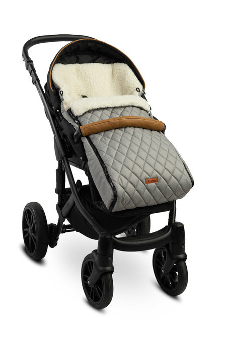 Sensillo Steppelt gyapjú rompertáska szürke