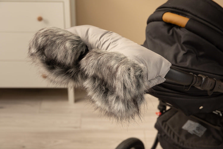 Sensillo Szürke műszőrmés muff