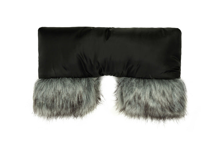 Sensillo Fekete műszőrme muff