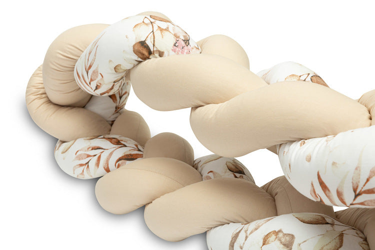 Sensillo Fonott Kiságyvédők 210 cm – Bézs Növények