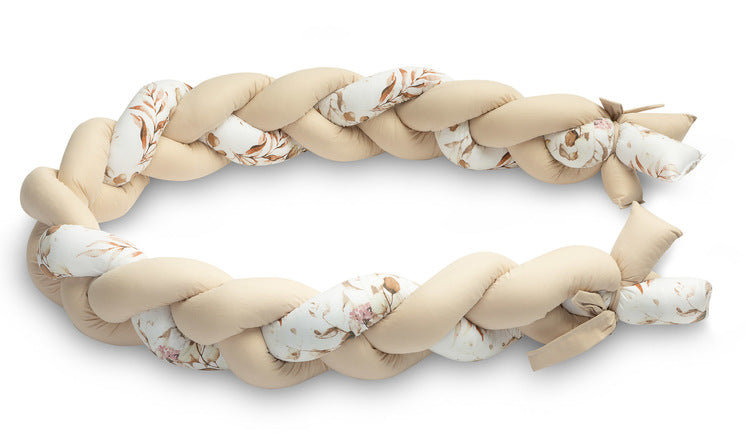 Sensillo Fonott Kiságyvédők 210 cm – Bézs Növények