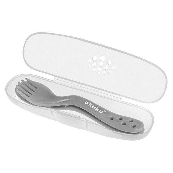 Akuku A0073 Evőeszközkészlet szürke tokban
