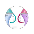 Babyono 1456/02 Kiömlésgátló pohár puha kifolyóval 180 ml natúr rózsaszín szoptatós pohár