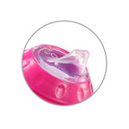 Babyono 1456/02 Kiömlésgátló pohár puha kifolyóval 180 ml natúr rózsaszín szoptatós pohár