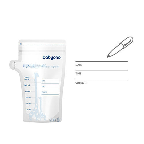 Babyono 1084 anyatejtároló zacskó 180 ml 30 db
