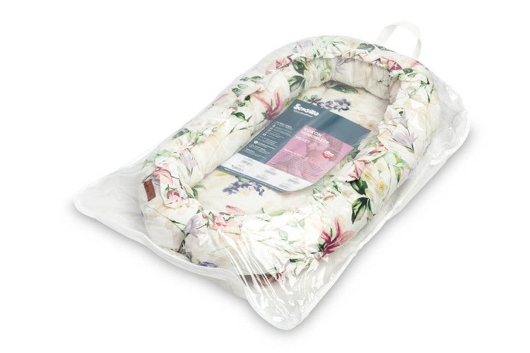 Sensillo Babafészek Bársony 80x45 Magnólia Rózsaszín + Párna