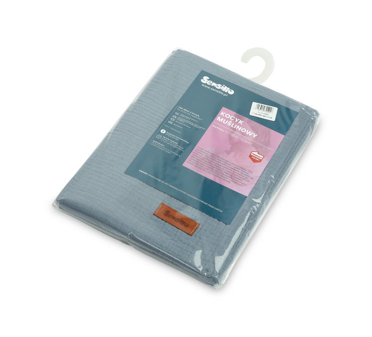 Sensillo Muszlin takaró farmer 75x100